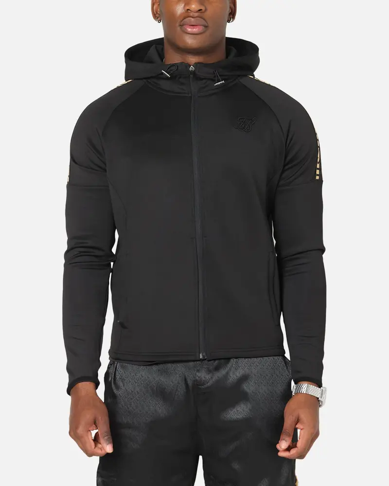 Sik Silk Full Zip Hoodie Black 1