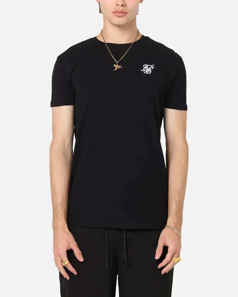 Sik Silk Muscle T-Shirt Black 1