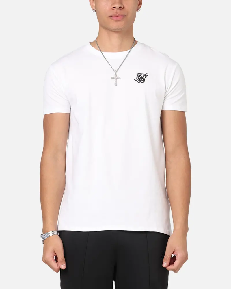 Sik Silk Muscle T-Shirt White 1