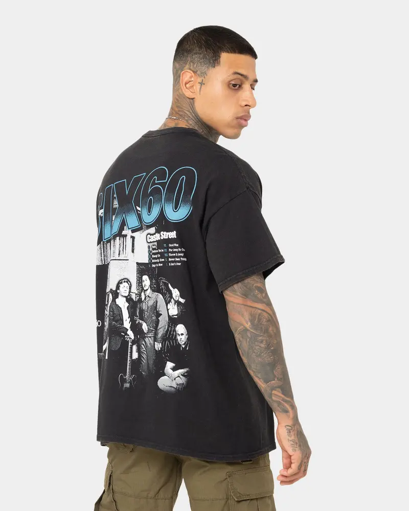 Six60 Merch Six60 Merch Vintage T-Shirt Black Wash 1