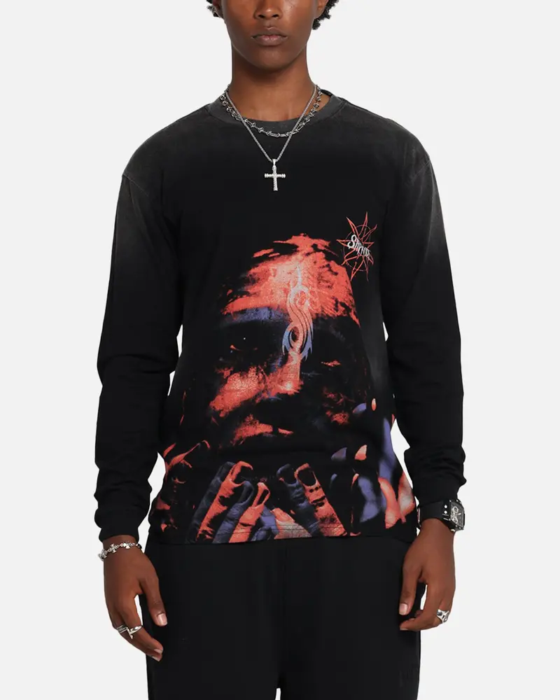 Slipknot Slipknot Long Sleeve T-Shirt Washed Black 1