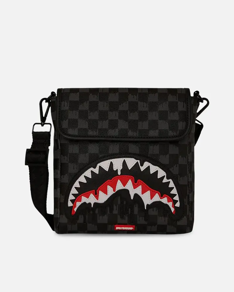 Sprayground Dripping Sharks Messenger Sling Bag Multi 1