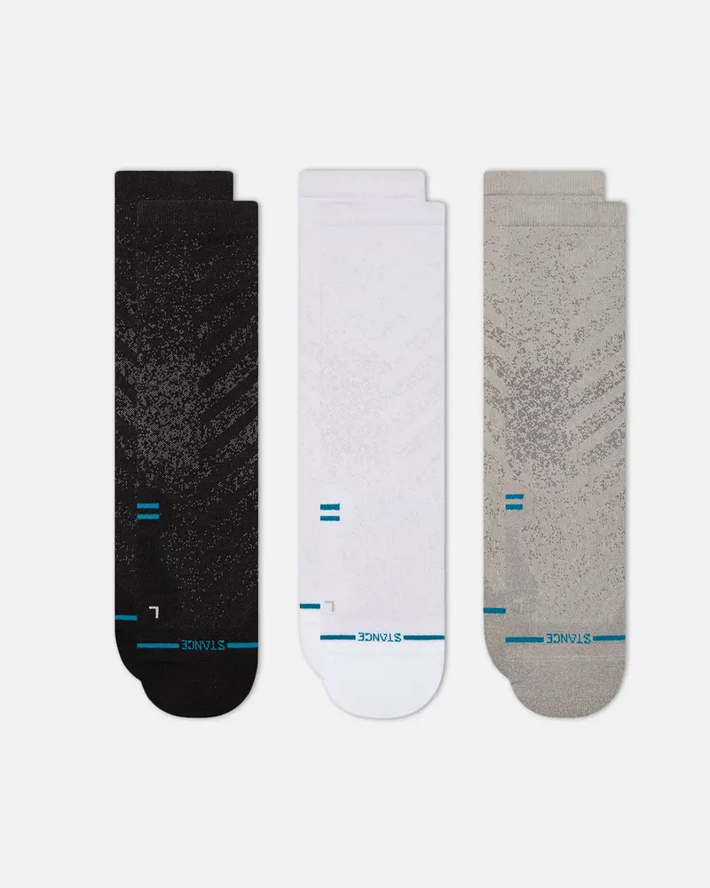 Stance Run Light Crew Socks 3 Pack Multi 1
