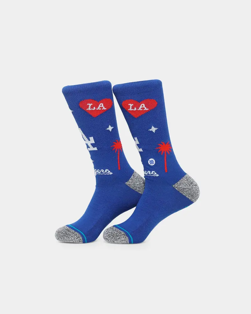 Stance X Los Angeles Dodgers Landmark Socks Blue 1
