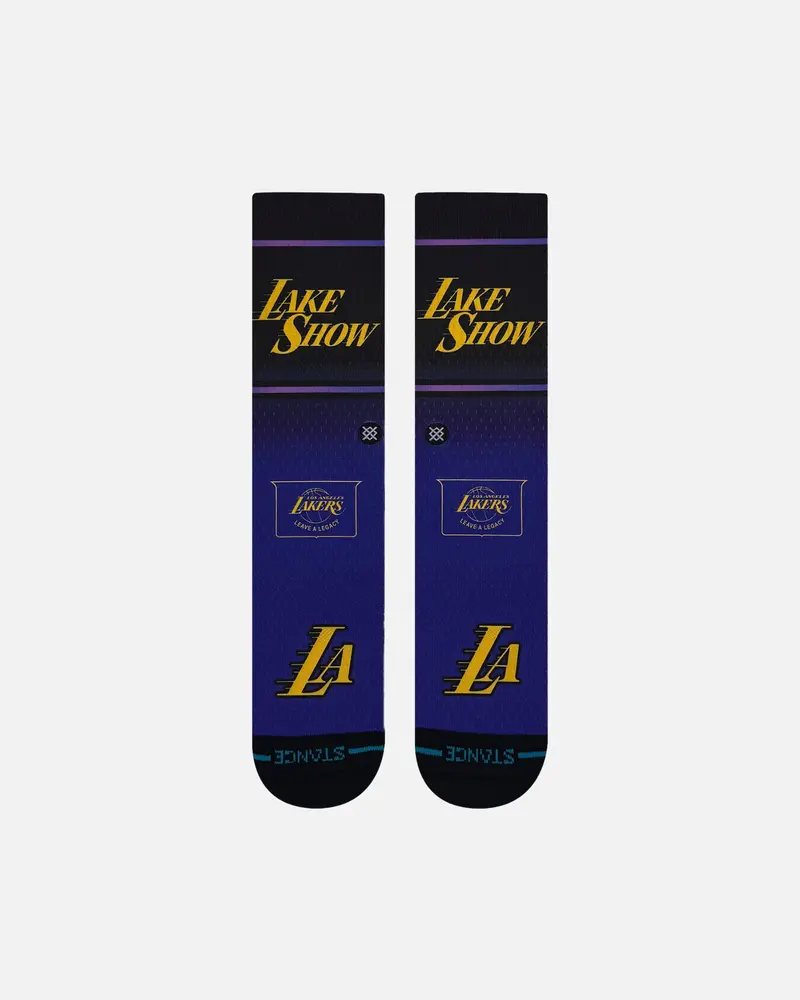 Stance X Nba Los Angeles Lakers 2025 City Edition Crew Socks Official Team Colour 1