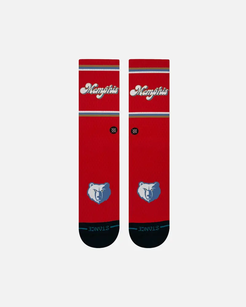 Stance X Nba Memphis Grizzlies 2025 City Edition Crew Socks Official Team Colour 1