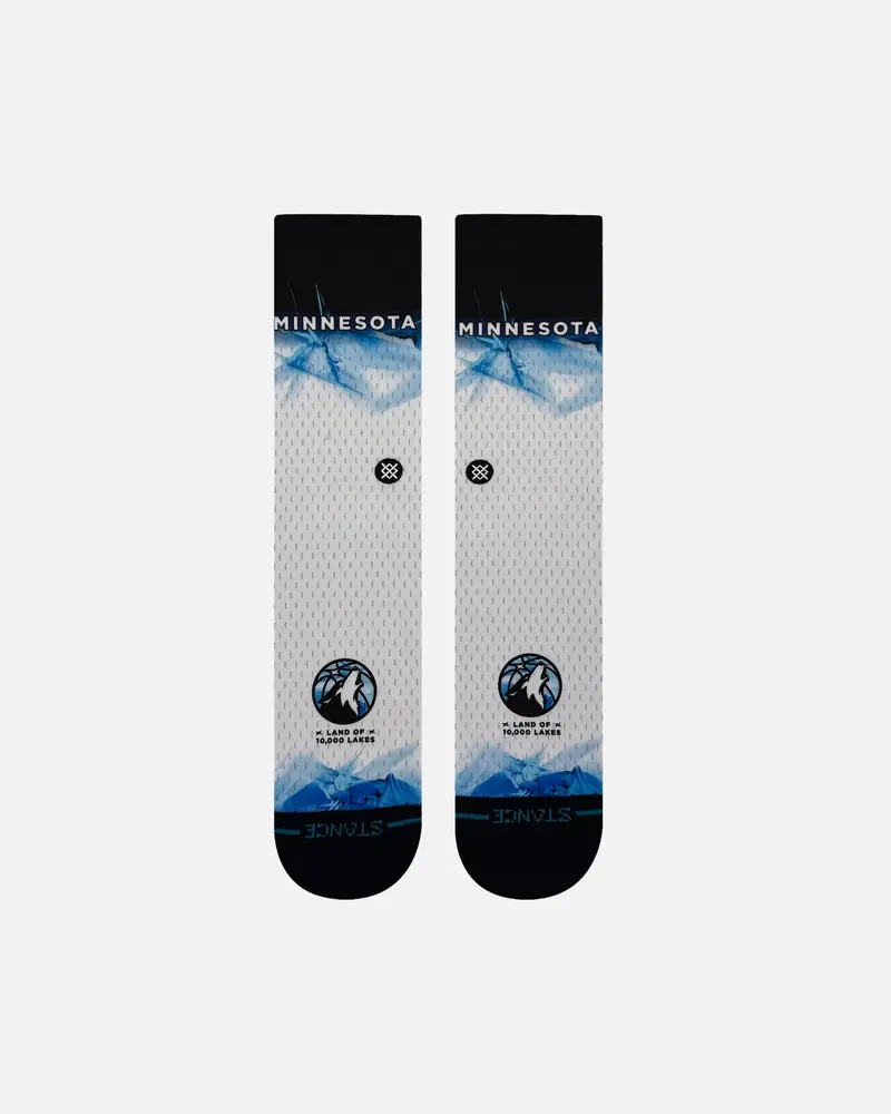 Stance X Nba Minnesota Timberwolves 2025 City Edition Crew Socks Official Team Colour 1