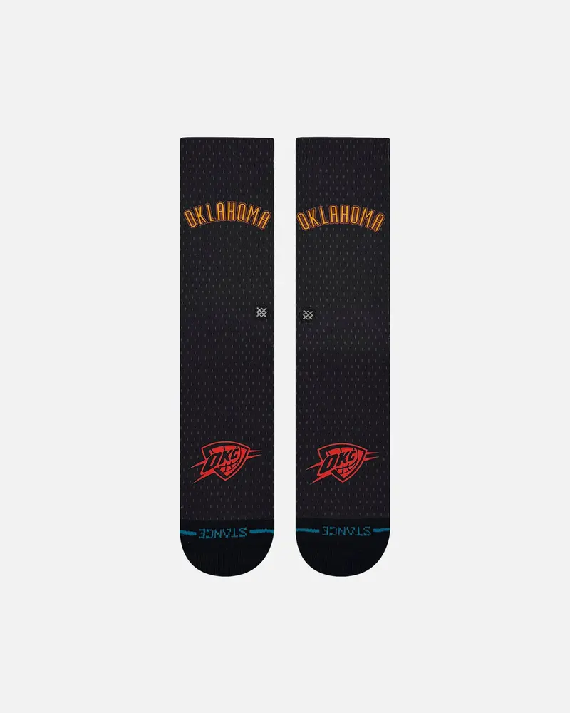 Stance X Nba Oklahoma City Thunder 2025 City Edition Crew Socks Official Team Colour 1