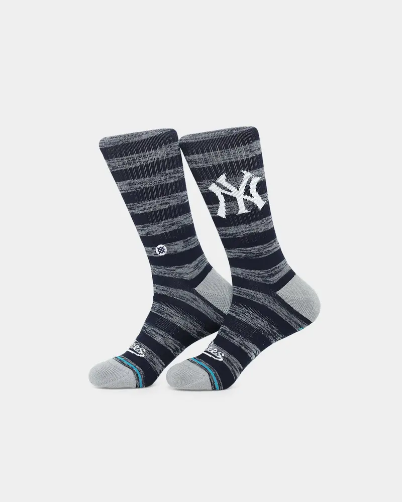 Stance X New York Yankees Twist Crew Socks Navy 1