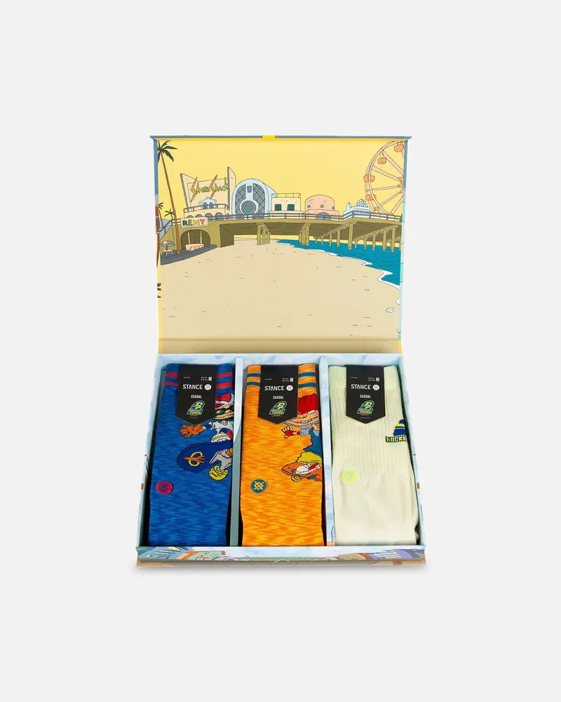 Stance X Rocket Power Crew Socks Box Set Indigo 1