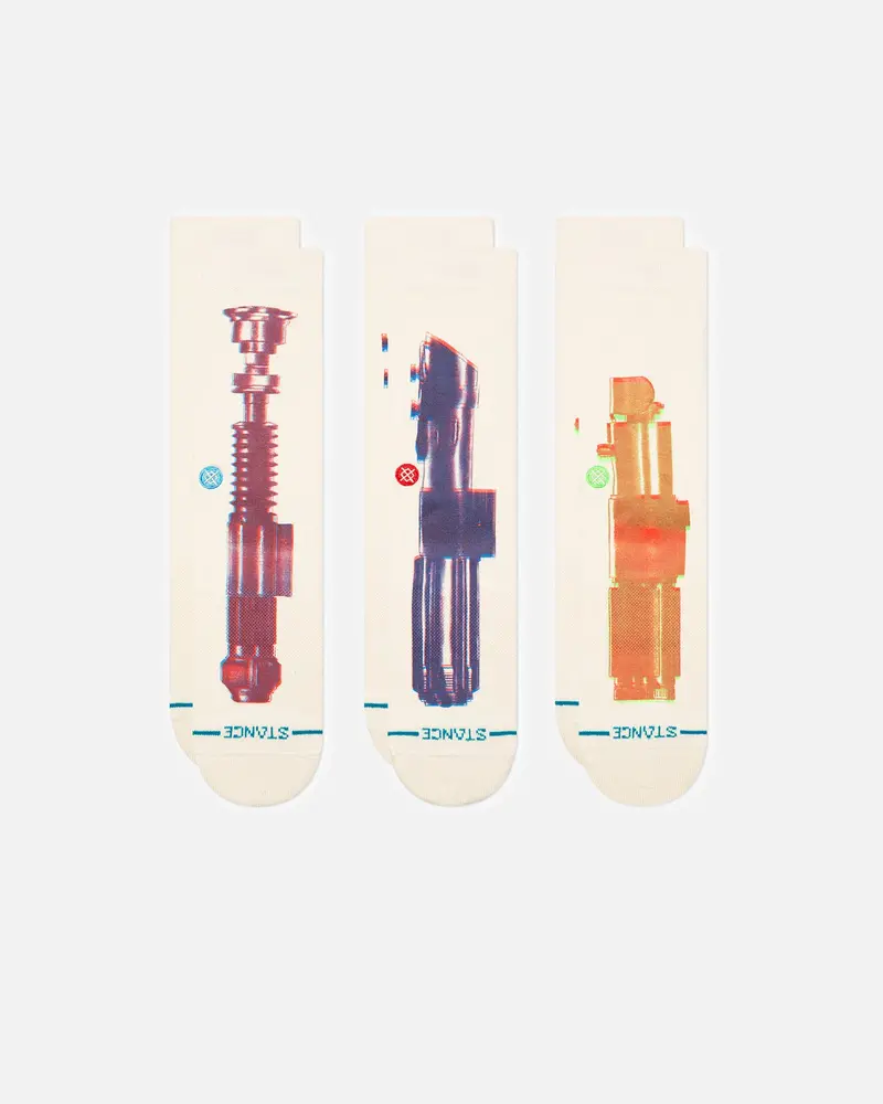 Stance X Star Wars Saber Crew Socks Box Set White 1