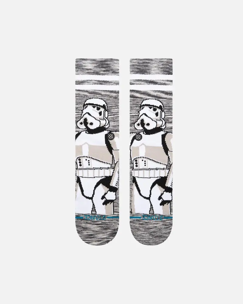 Stance X Star Wars The Storm Trooper Crew Socks Grey 1
