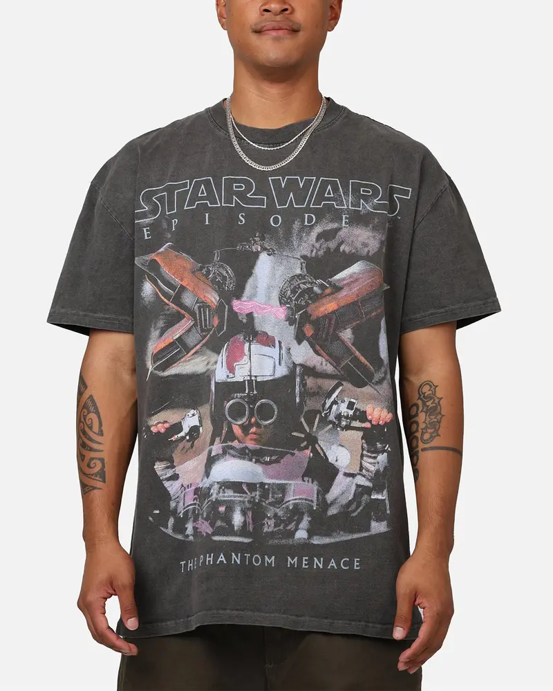 Star Wars Episode I '99 Heavyweight Vintage T-Shirt Black Wash 1