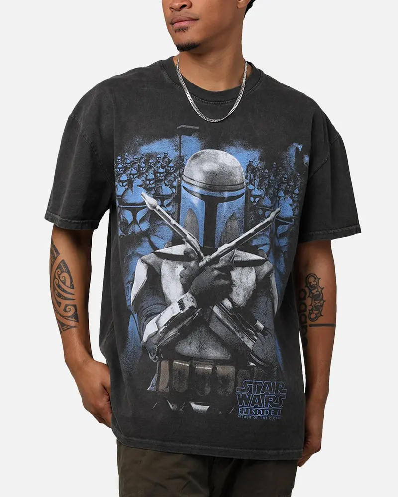 Star Wars Episode Ii '02 Heavyweight Vintage T-Shirt Black Wash 1