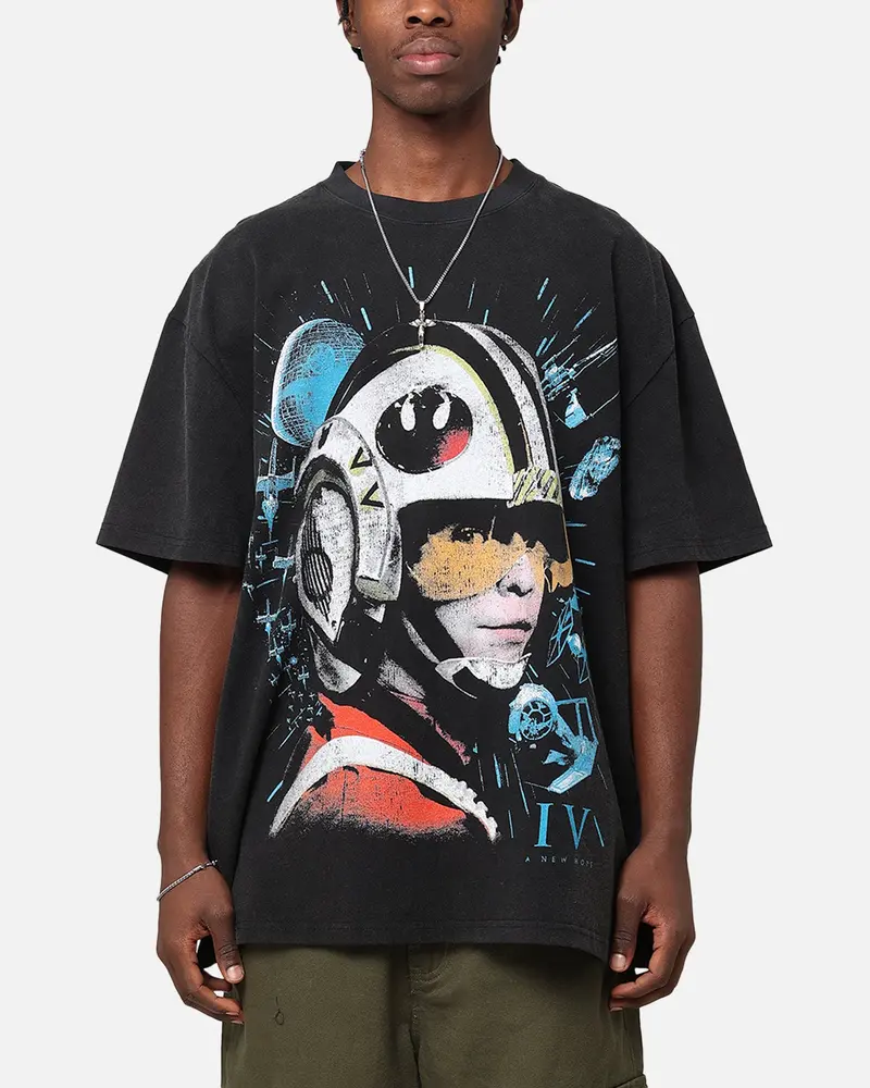 Star Wars Episode Iv '77 Heavy Vintage T-Shirt Vintage Black 1