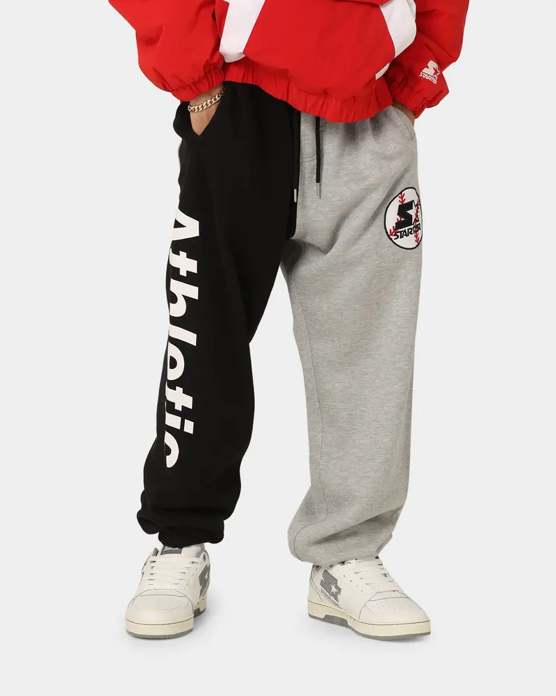 Starter Athletic Panel Bag Trackpants Black/Grey 1