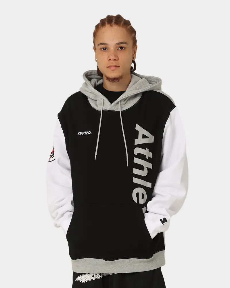Starter Athletic Panel Hoodie Black/White 1