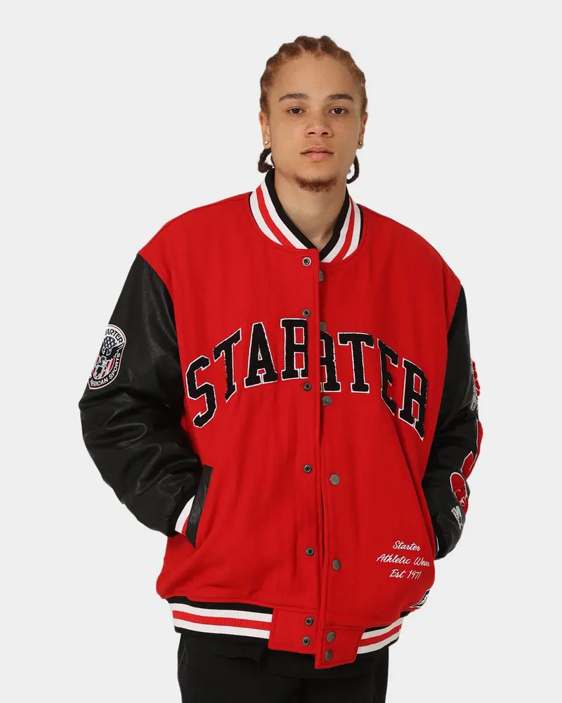 Starter Champs Arch Varsity Jacket Red/Black 1