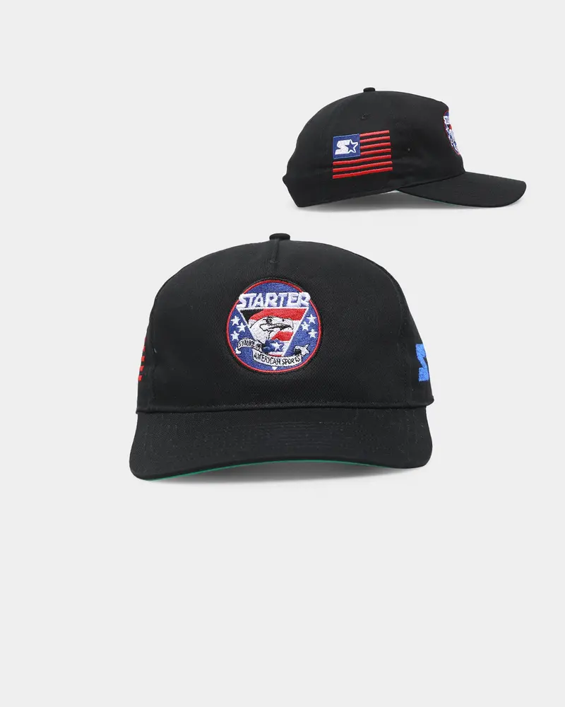Starter Eagle Classic Pinch Snapback Black 1