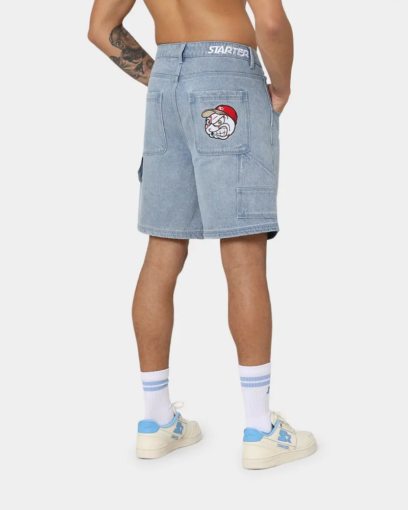Starter Foul Ball Denim Shorts Blue Denim 1