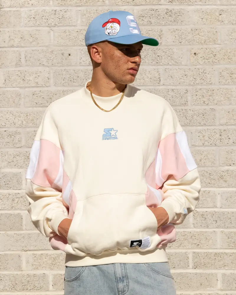 Starter Half Time Crewneck Off White 1
