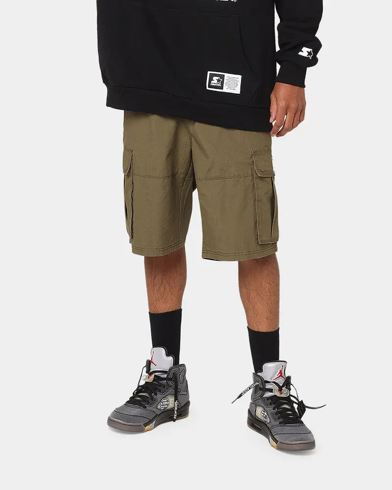 Starter Rugged Terrain Cargo Shorts Khaki Green 1