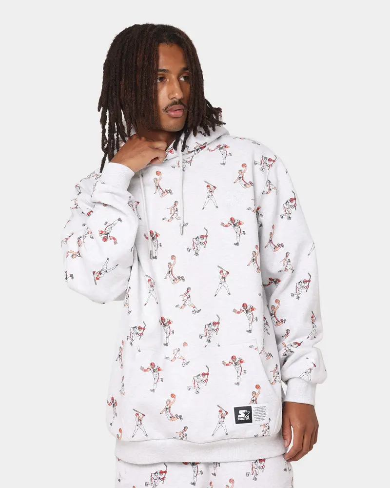 Starter Sports Stars Hoodie Pepper Grey 1