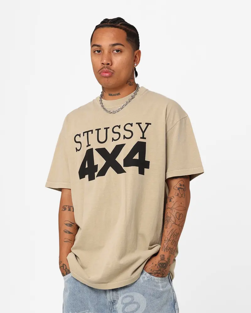 Stussy 4X4 T-Shirt Khaki 1