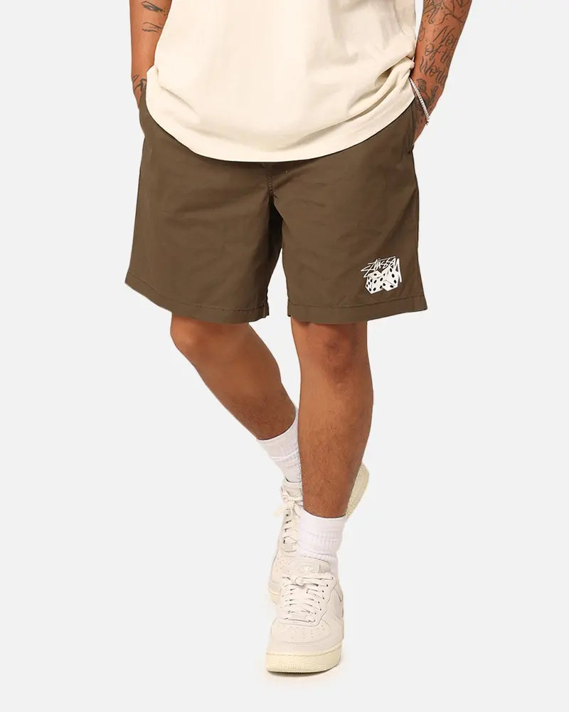Stussy Designs Dice Beach Shorts Dusty Green 1