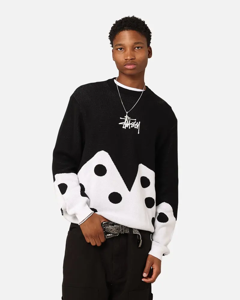 Stüssy Dice Sweater Black 1