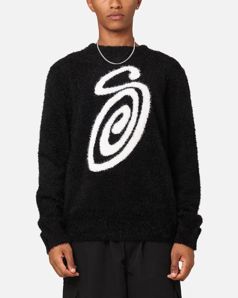 Stussy Fluffy Sweater Black 1