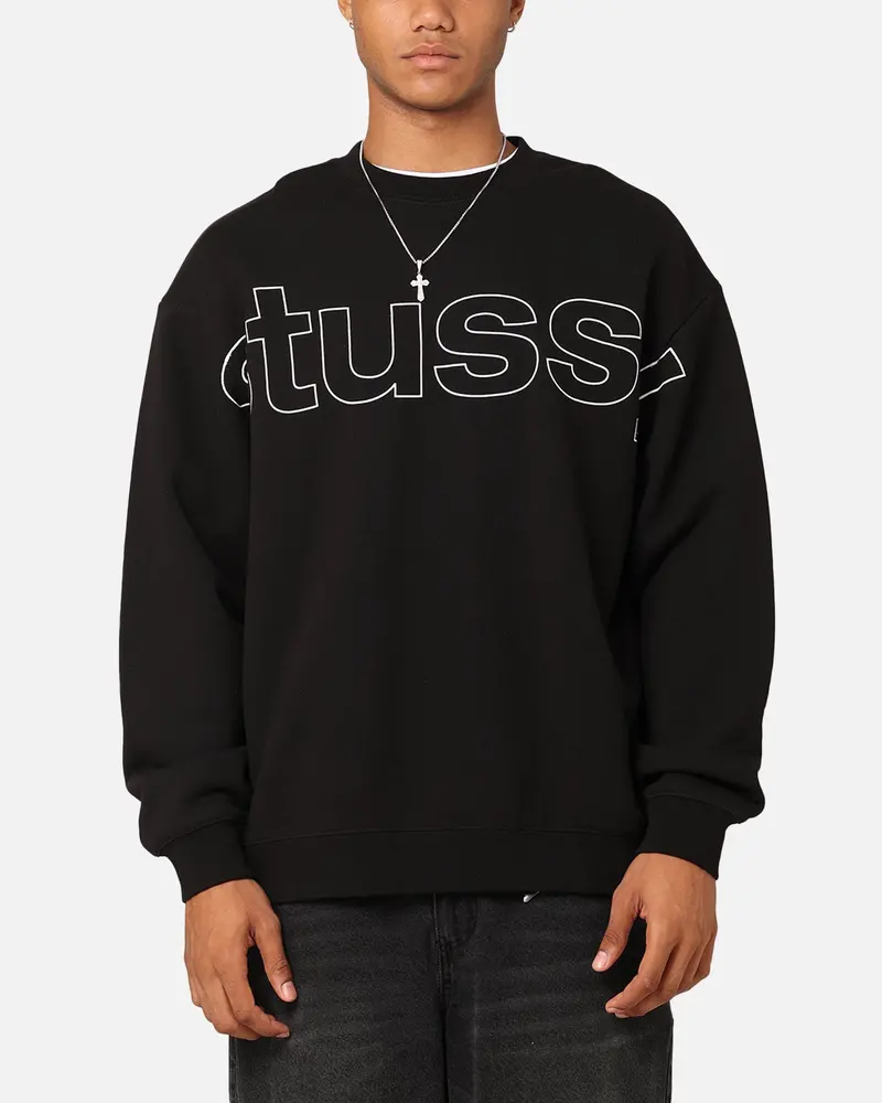 Stüssy Sport Fleece Crewneck Pigment Black 1