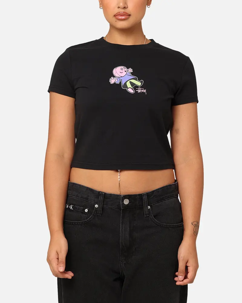 Stüssy Women's Dollie Slim T-Shirt Black 1