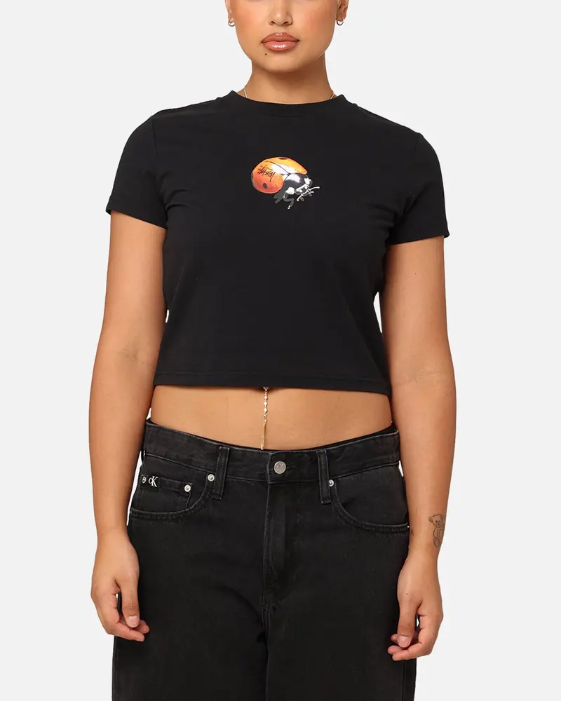 Stüssy Women's Ladybug Slim T-Shirt Black 1