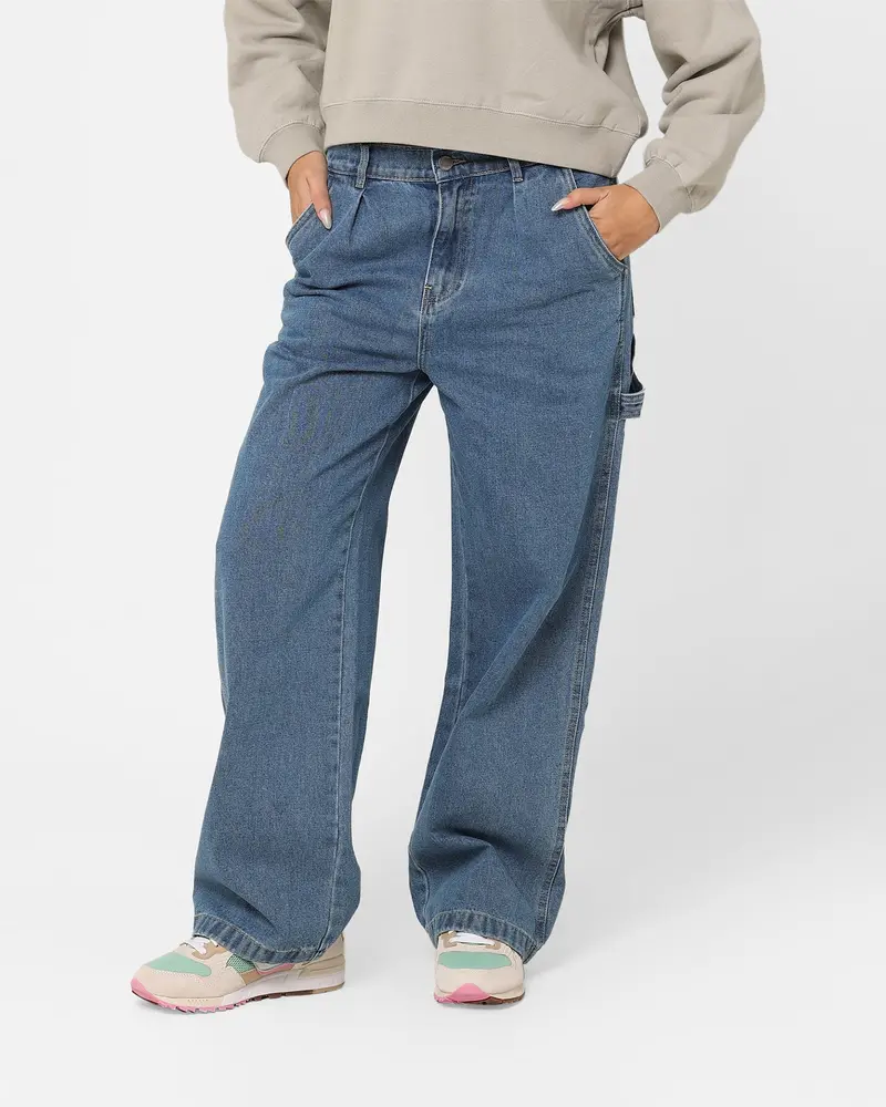 Stussy Women's Nevada Denim Pants Indigo Denim 1