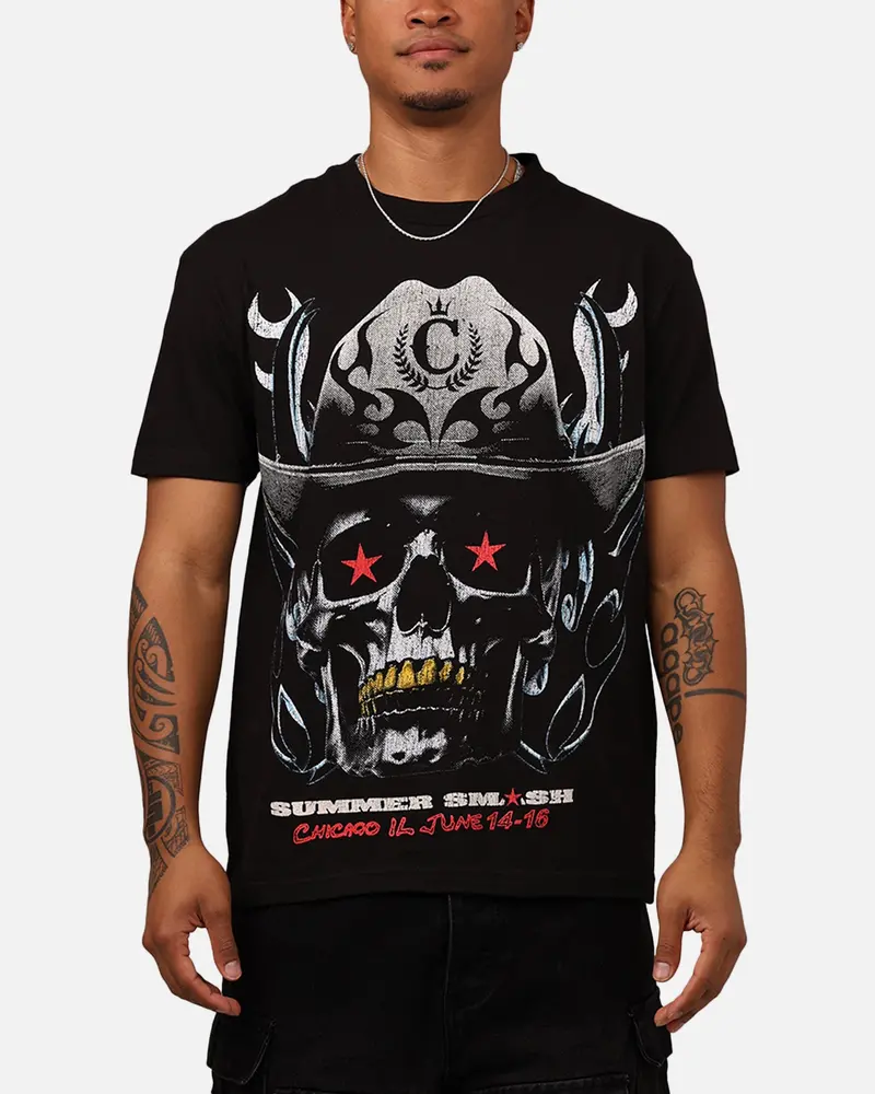 Summer Smash Cowboy Vintage T-Shirt Washed Black 1