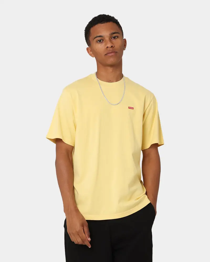 Supreme Small Box T-Shirt Pale Yellow 1