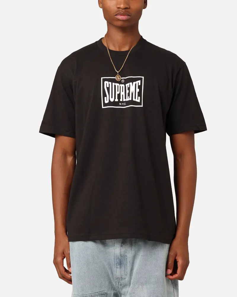 Supreme Warm Up T-Shirt Black 1