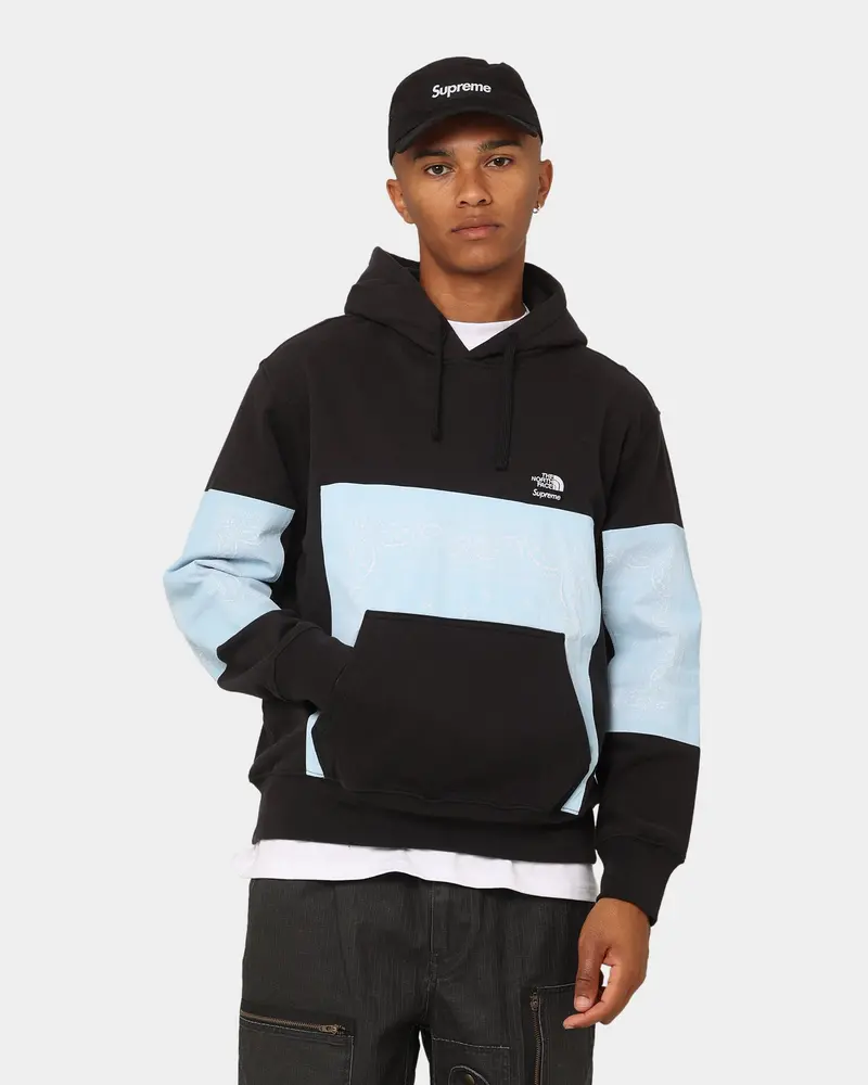 Supreme X The North Face Trek Bandana Hoodie Black 1