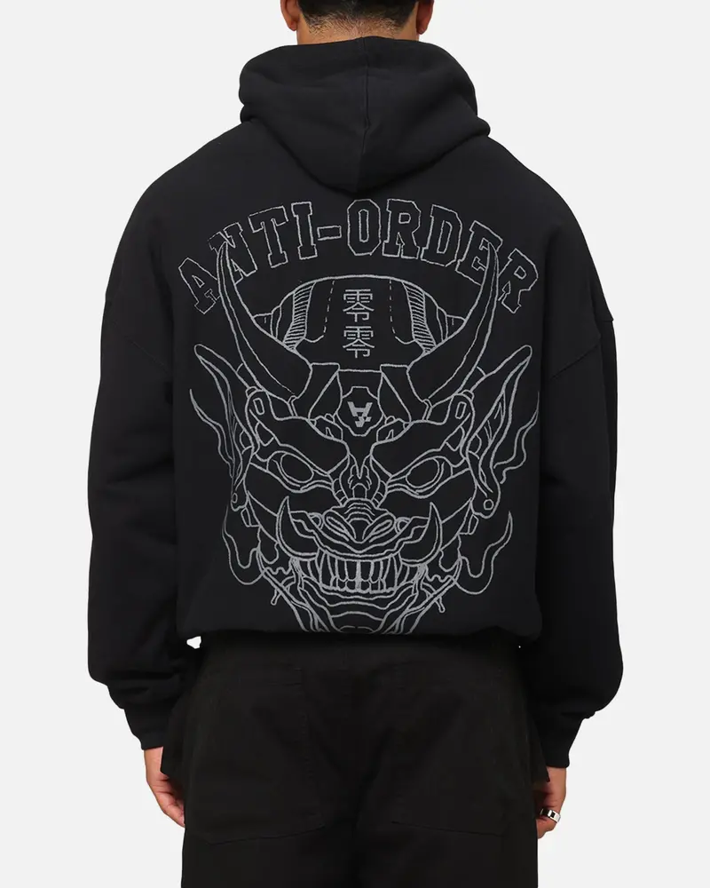 The Anti Order Akuma Boxy Hoodie Black/Grey 1