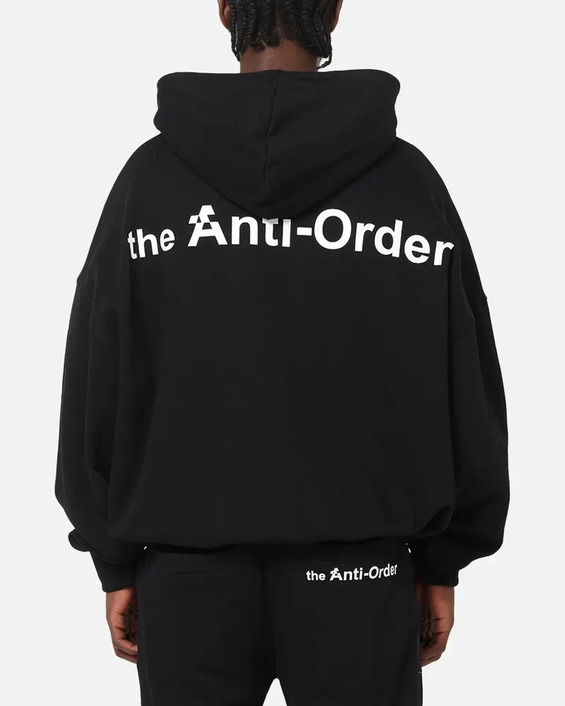The Anti Order Alpha Logo Hoodie Black 1