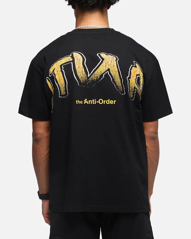 The Anti Order Anti Collegate Boxy T-Shirt Black 1