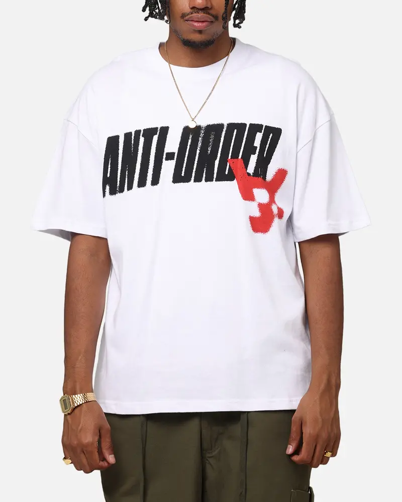 The Anti Order Anti Stacked Drop Shoulder T-Shirt White 1