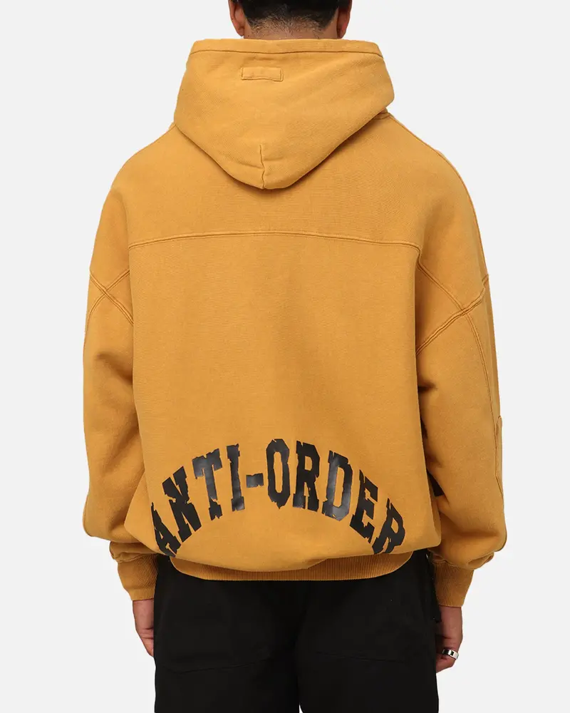 The Anti Order Architype Boxy Hoodie Mustard 1