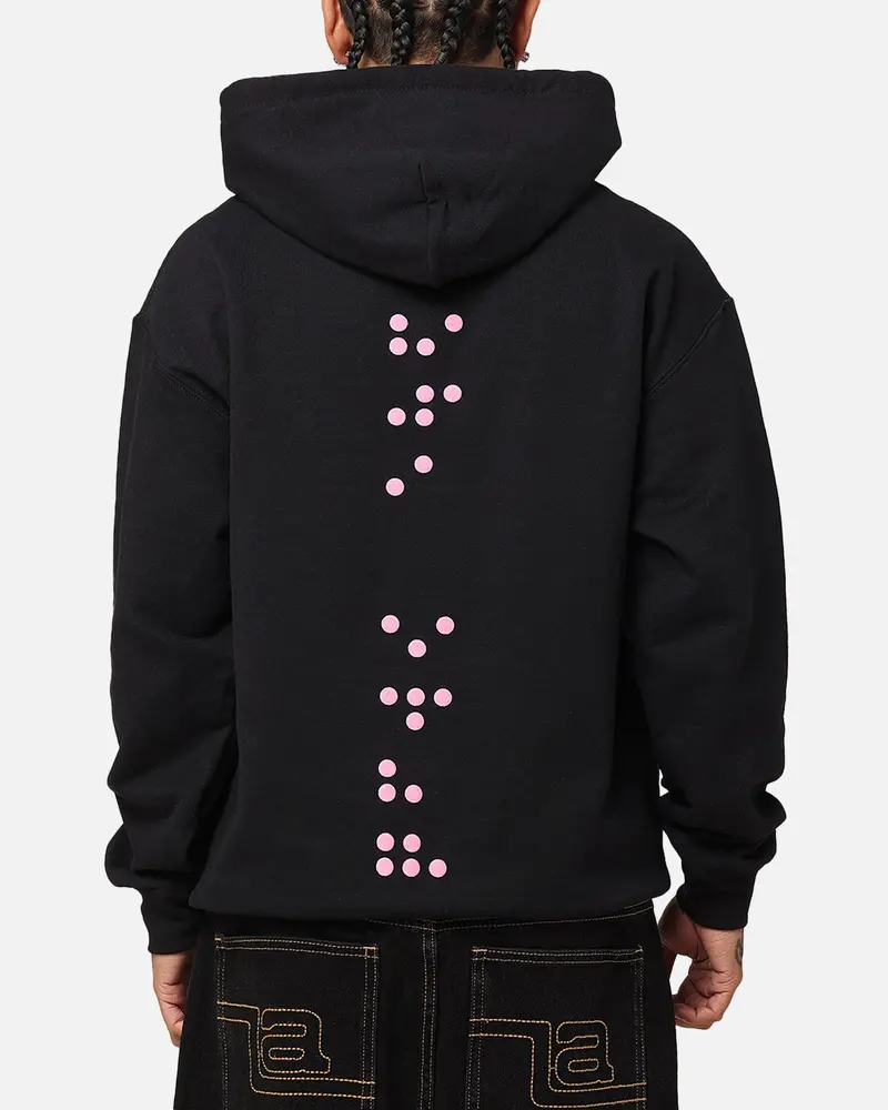The Anti Order Brail Hoodie Black/Pink 1