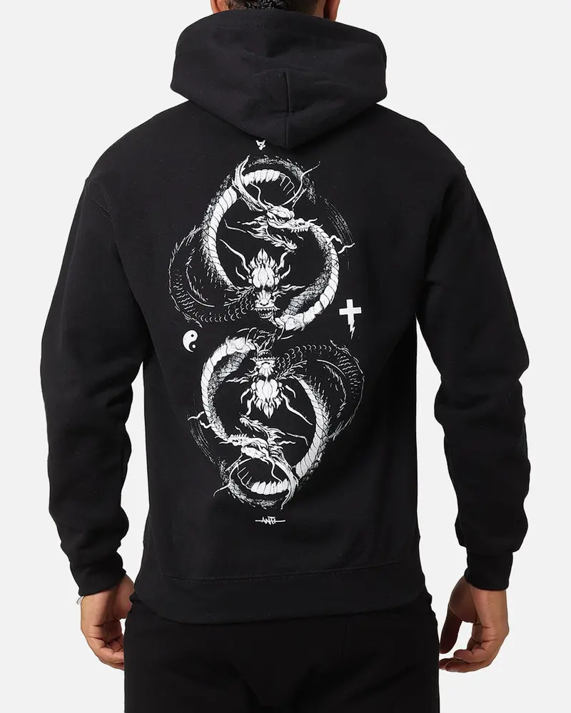 The Anti Order Double Dragon Hoodie Black/White 1