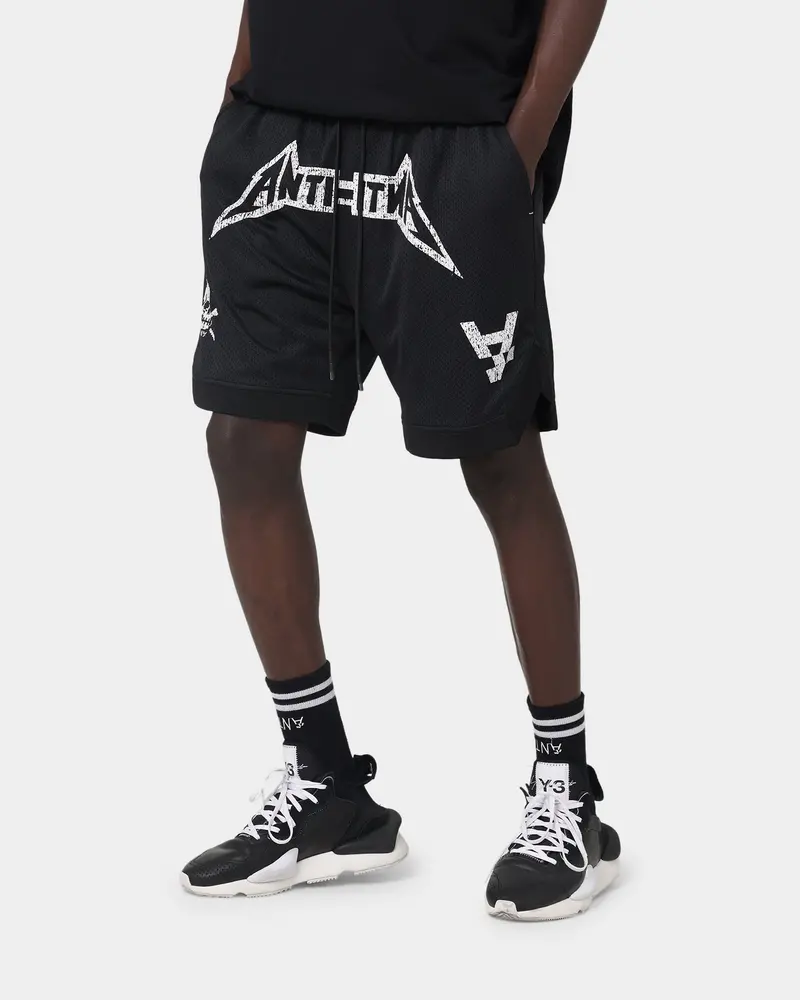 The Anti Order Heavy Metal Basketball Shorts Black/White 1