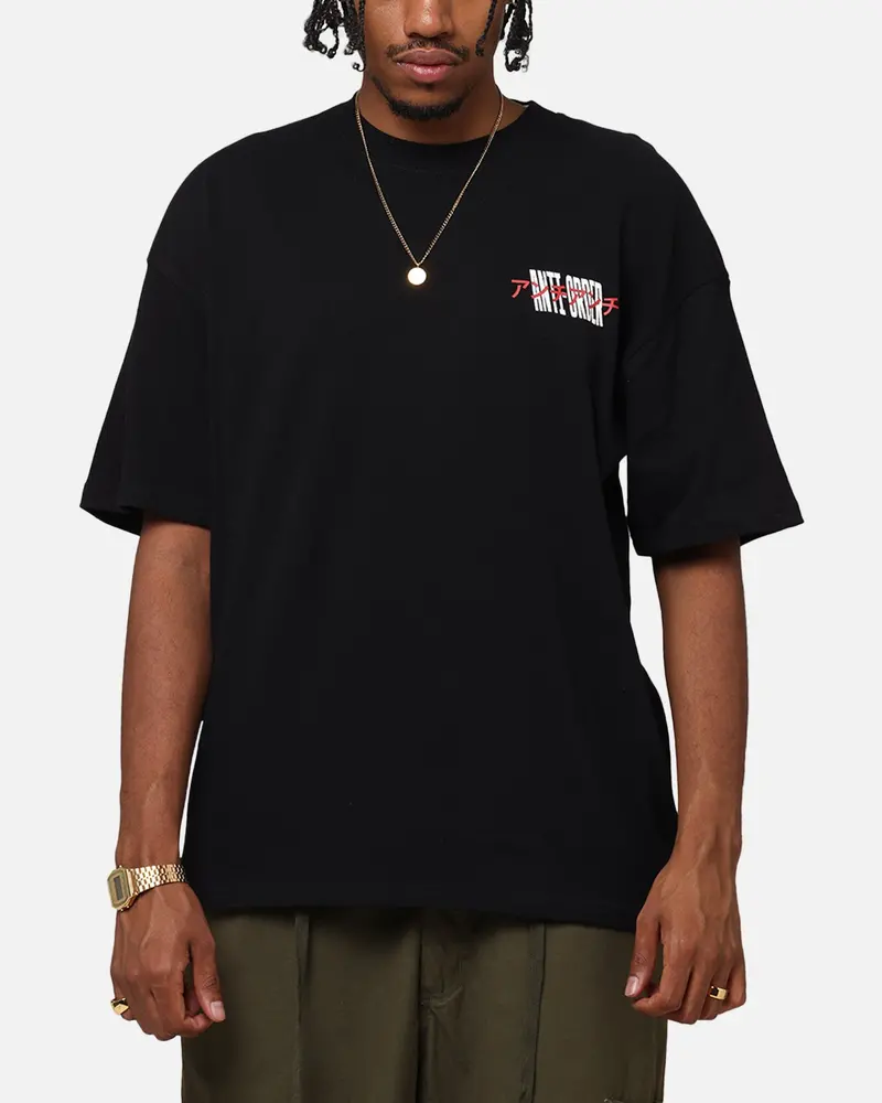 The Anti Order Junya Drop Shoulder T-Shirt Black 1