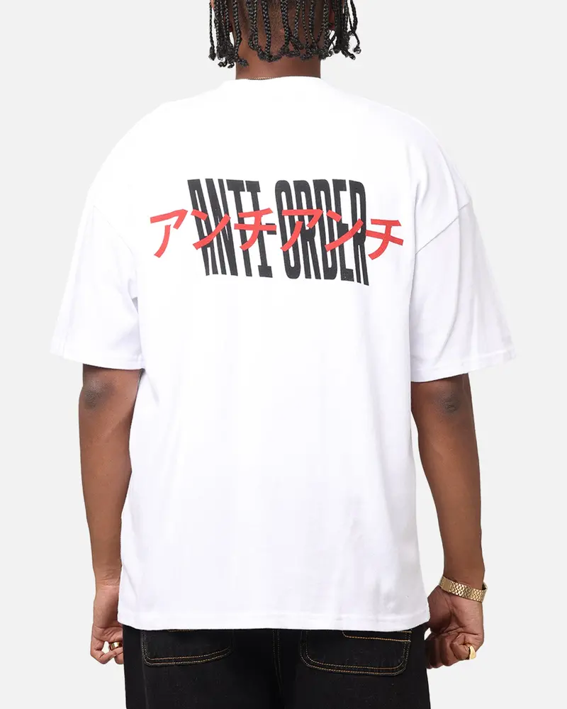The Anti Order Junya Drop Shoulder T-Shirt White 1
