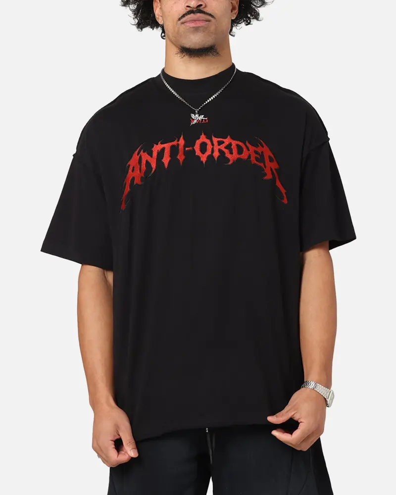 The Anti Order Mosh Non Seam T-Shirt Black/Red 1